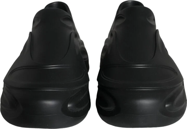 Black Foiled Rubber Toy Low Top Sneakers Men's Shoes - Image 2