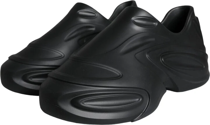 Black Foiled Rubber Toy Low Top Sneakers Men's Shoes - Image 3