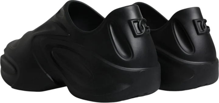 Black Foiled Rubber Toy Low Top Sneakers Men's Shoes - Image 5