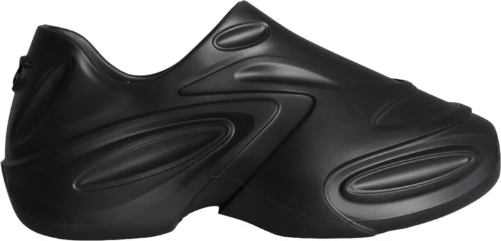 Black Foiled Rubber Toy Low Top Sneakers Men's Shoes