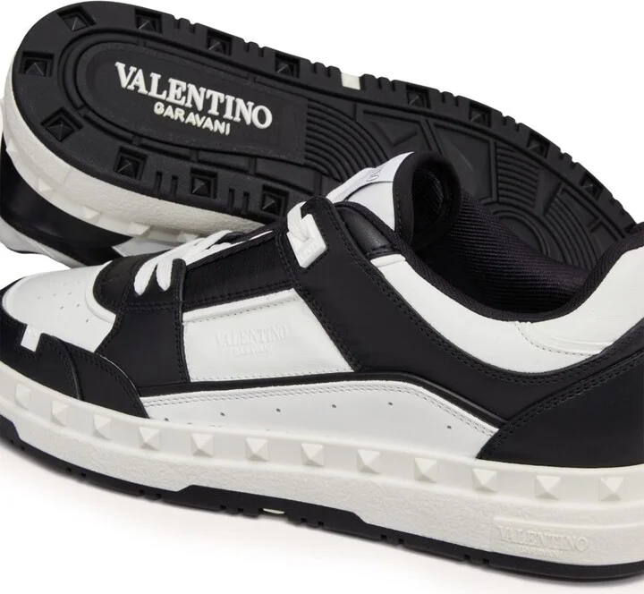 Black Freedots Leather Sneakers - Image 5