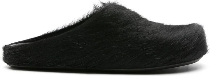 Black Fussbett Sabot Mules