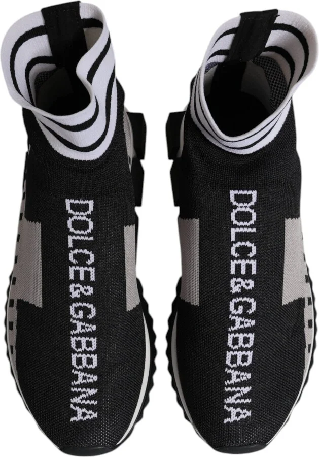 Black Gray Sorrento Socks Women Sneakers Women's Shoes - Image 3
