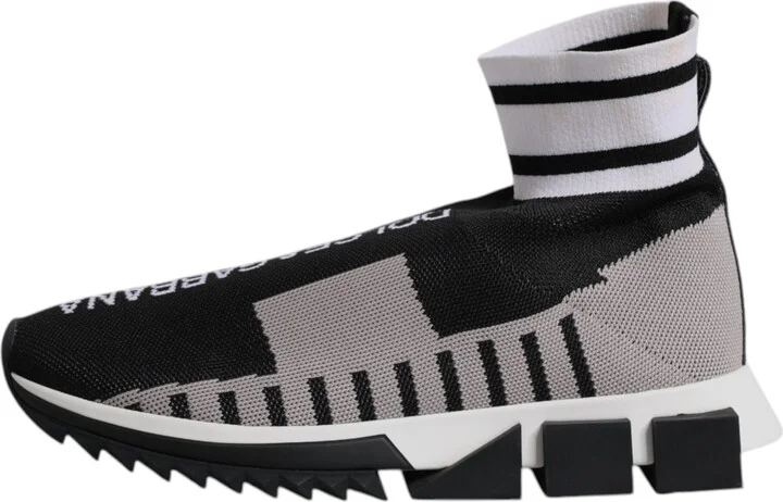 Black Gray Sorrento Socks Women Sneakers Women's Shoes - Image 6