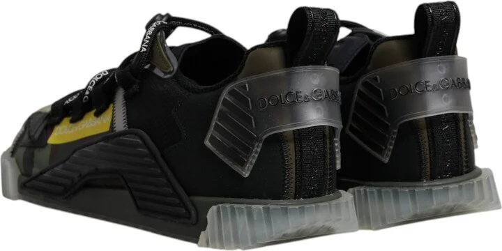 Black Green Camo NS1 Low Top Sneakers Men's Shoes - Image 5