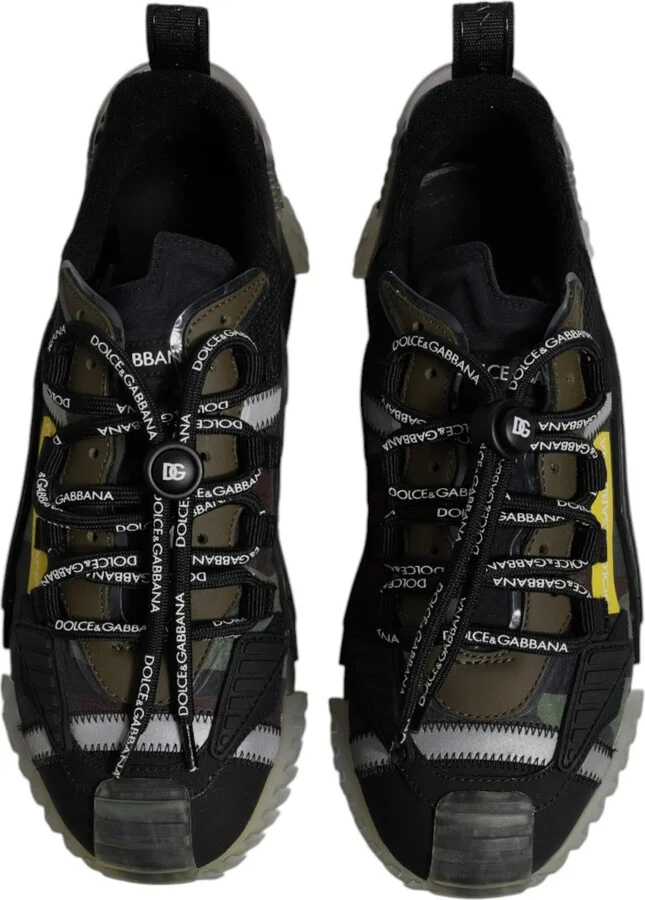 Black Green Camo NS1 Low Top Sneakers Men's Shoes (Pre-Owned) - Image 3