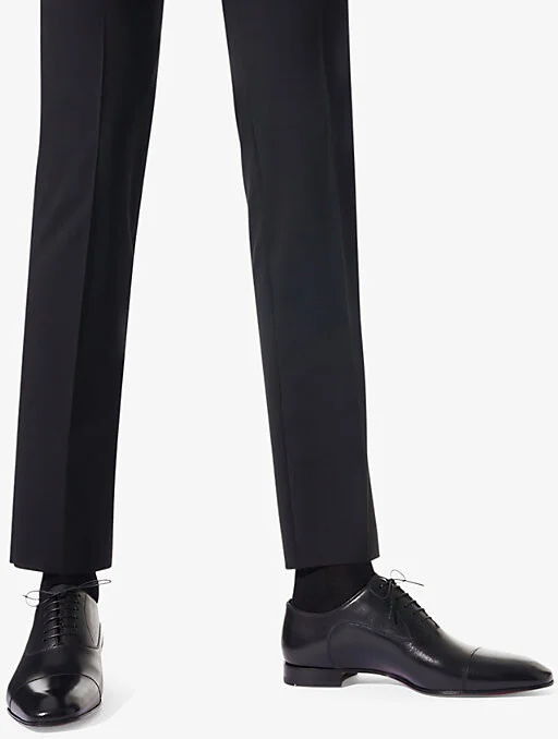 Black Greggo Leather Oxford Shoes Eur 43 / 9 Uk Men - Image 2