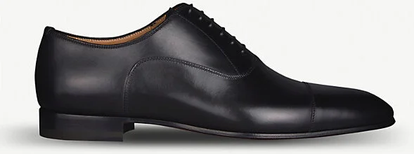 Black Greggo Leather Oxford Shoes Eur 43 / 9 Uk Men
