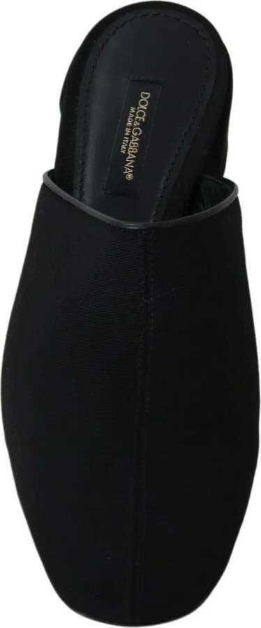 Black Grosgrain Slides Sandals Women Women's Shoes - Image 4