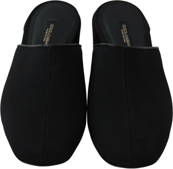 Black Grosgrain Slides Sandals Women Women's Shoes - Image 5