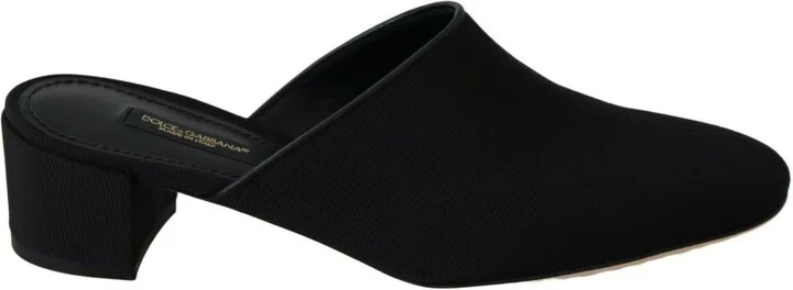 Black Grosgrain Slides Sandals Women Women's Shoes