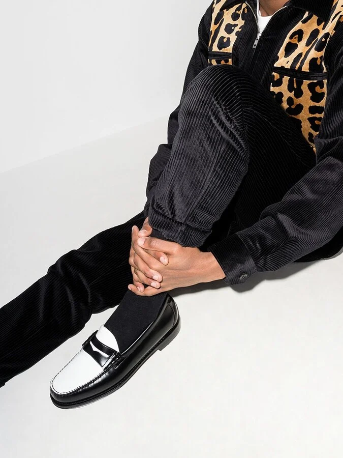 Black Heritage Larson Weejun Leather Loafers - Image 3