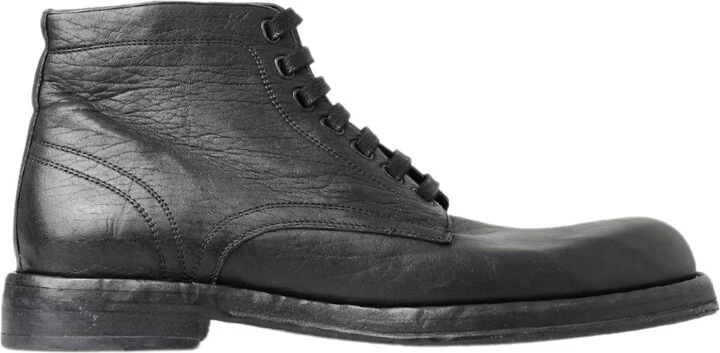 Black Horse Leather Perugino Men's Boots