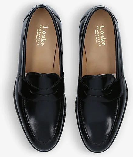 Black Imperial Strap Leather Loafers Eur 40 / 6 Uk Men - Image 2