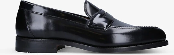 Black Imperial Strap Leather Loafers Eur 40 / 6 Uk Men