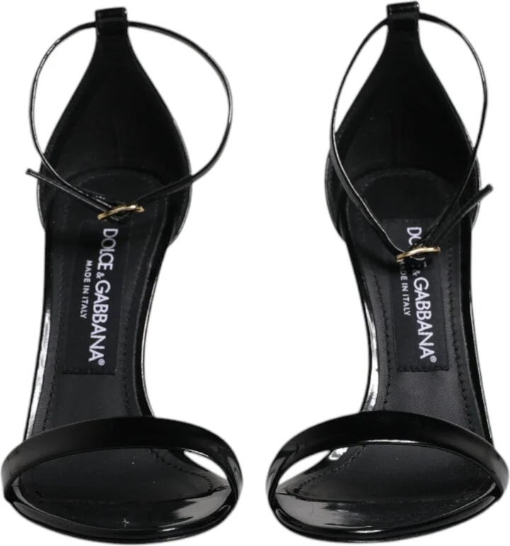 Black KEIRA Heels Ankle Strap Sandals Women's Shoes - Image 2