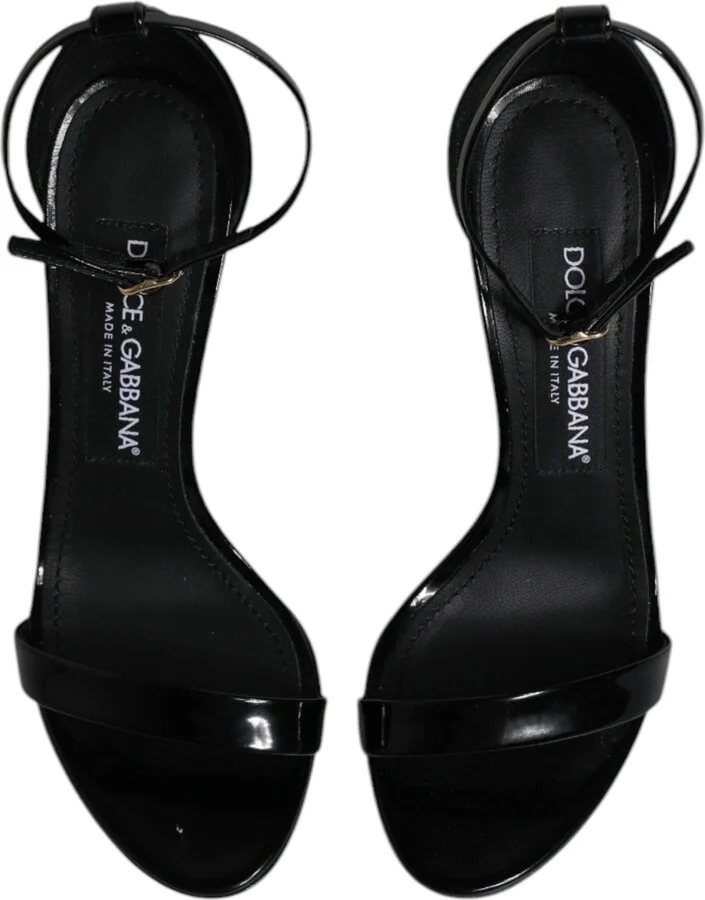 Black KEIRA Heels Ankle Strap Sandals Women's Shoes - Image 3