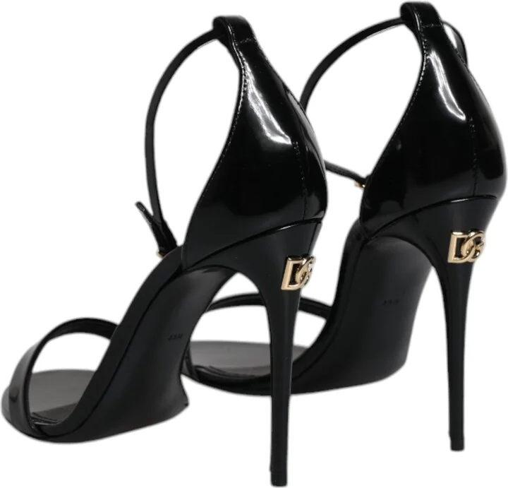 Black KEIRA Heels Ankle Strap Sandals Women's Shoes - Image 5
