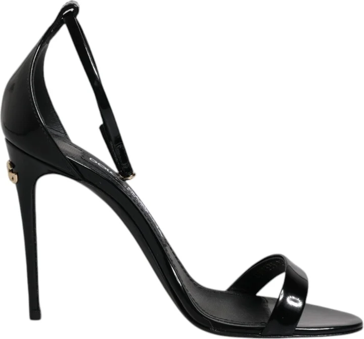 Black KEIRA Heels Ankle Strap Sandals Women's Shoes