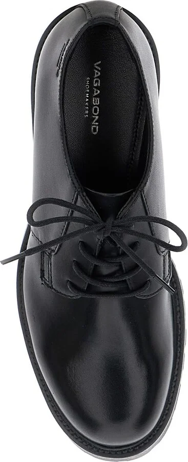 Black 'kenova' Lace-up Derby Shoe In Leather Woman - Image 4