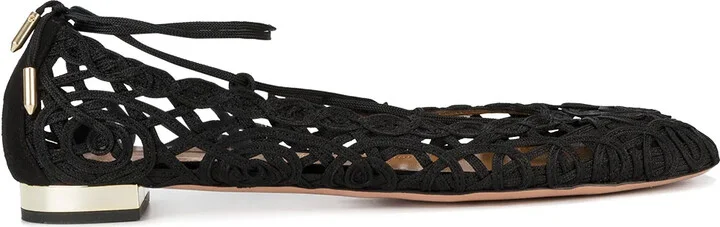 Black Kya Ballet Flats