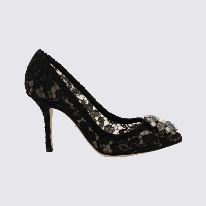 Black Lace Bellucci Pumps