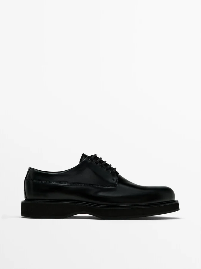 Black Lace-Up Shoes - Image 2