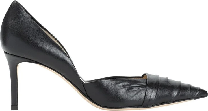 Black Lamb Leather Pumps