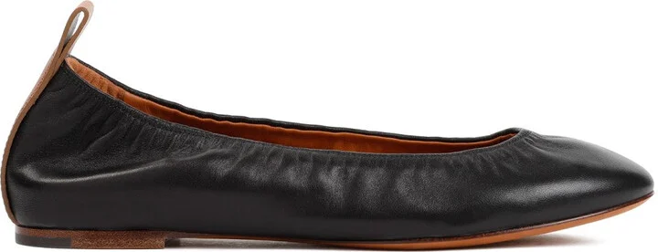 Black Lambskin Nappa Ballerina