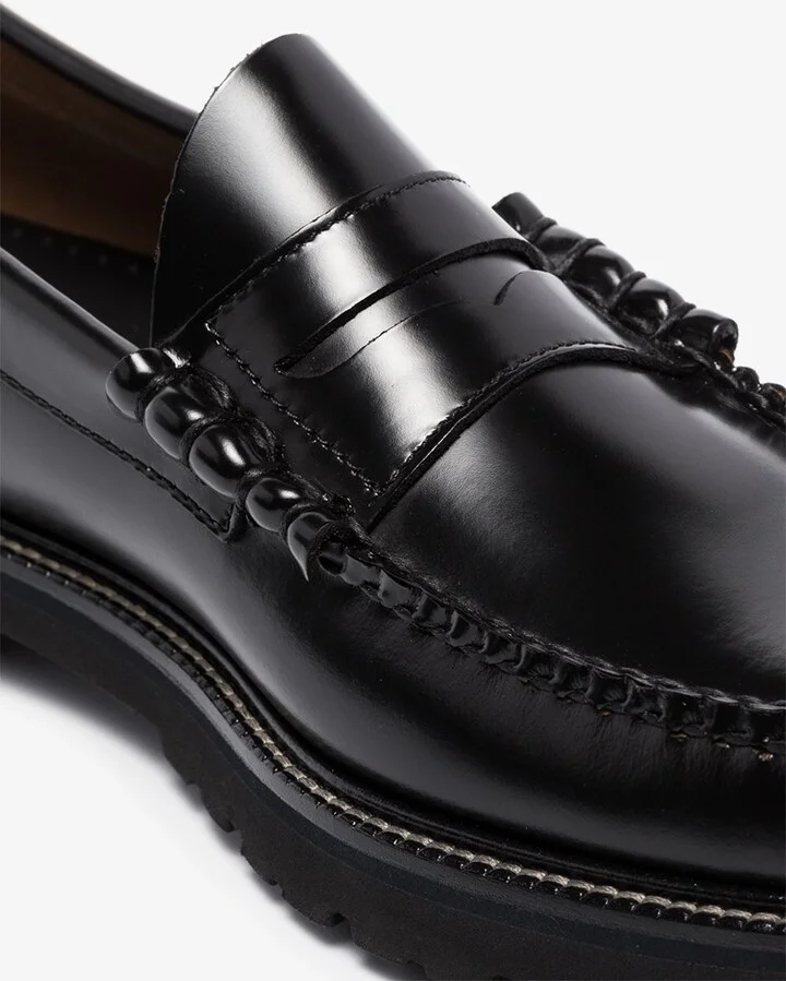 Black Larson 90s Weejuns Leather Penny Loafers - Image 2