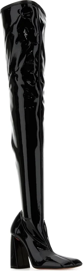 Black Latex Marine Boots - Image 2