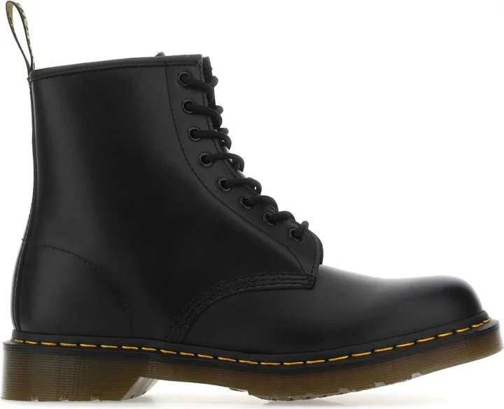Black Leather 1460 Ankle Boots