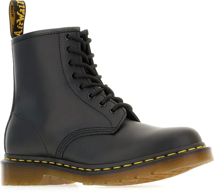 Black Leather 1460 Boots - Image 2