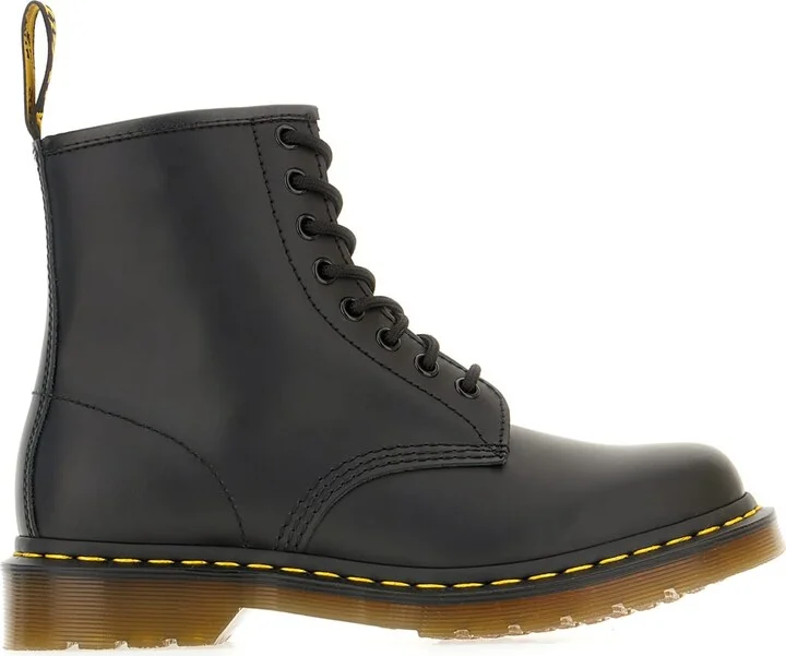 Black Leather 1460 Boots