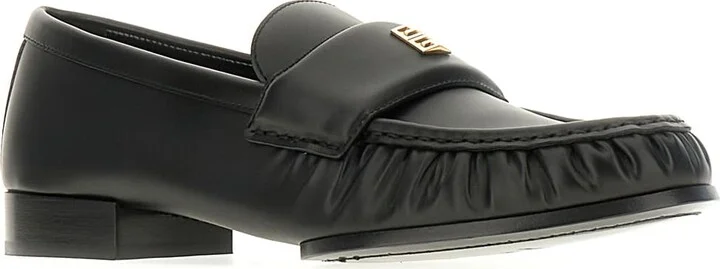 Black Leather 4g Loafers - Image 2