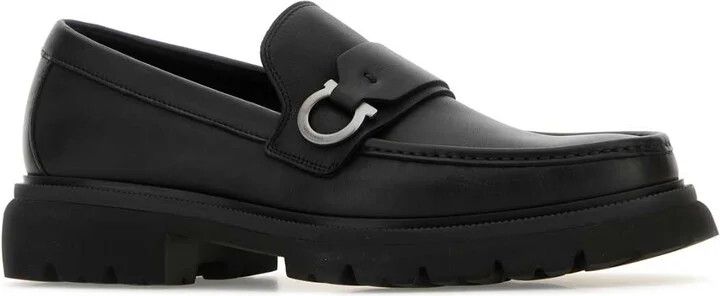 Black Leather Andover Loafers - Image 2