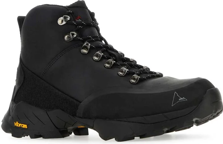 Black Leather Andreas Sneakers - Image 2