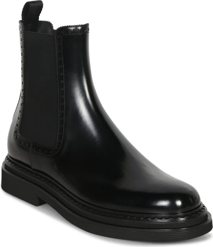 Black Leather Ankle Boot - Image 2