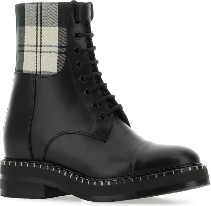 Black Leather Ankle Boots - Image 2