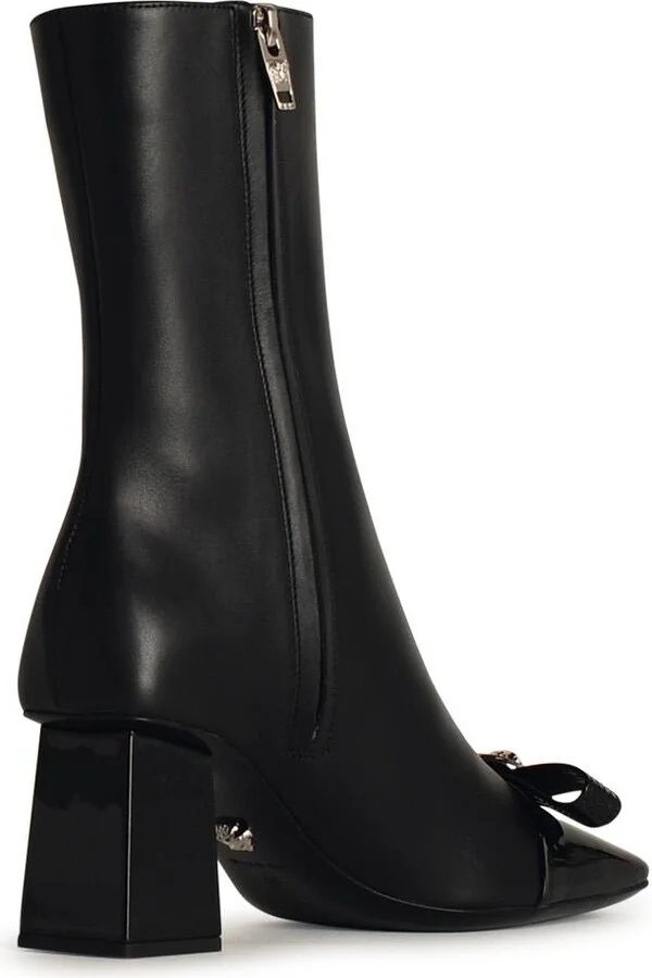 Black Leather Ankle Boots - Image 3