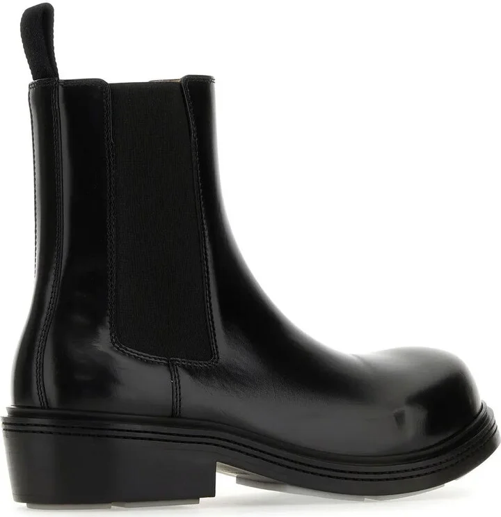 Black Leather Ankle Boots - Image 3