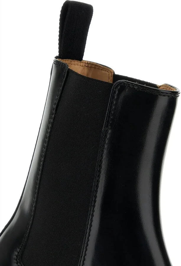 Black Leather Ankle Boots - Image 4