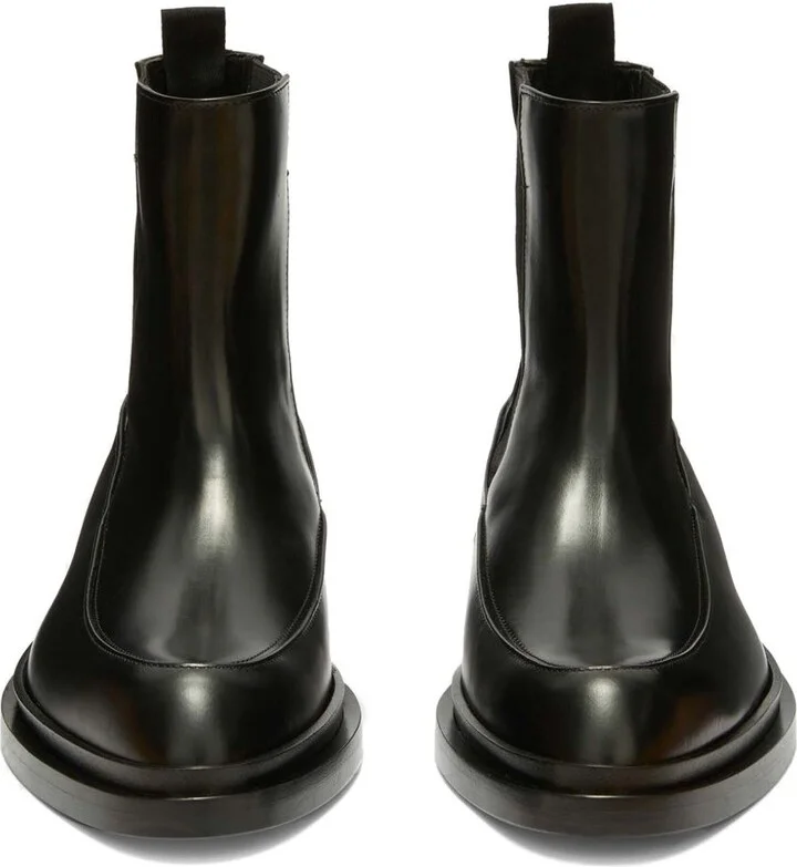 Black Leather Ankle Boots - Image 4