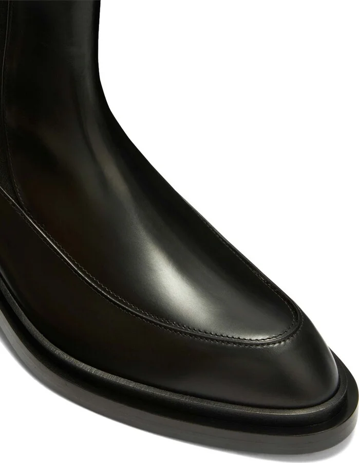 Black Leather Ankle Boots - Image 5