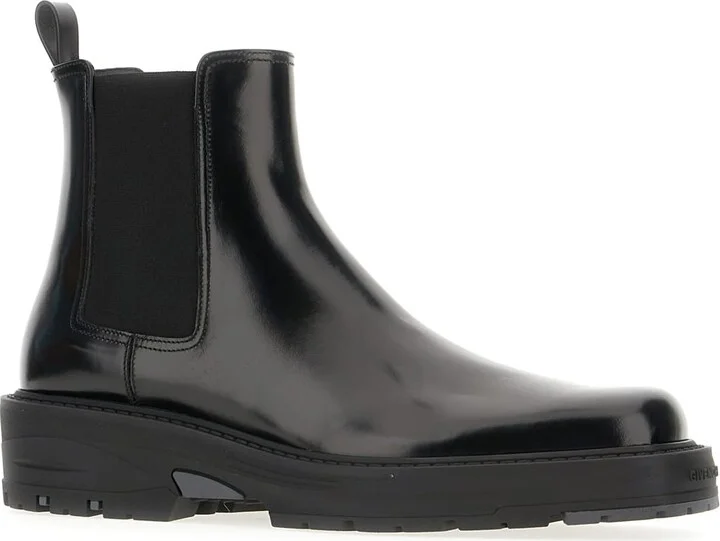 Black Leather Ankle Boots - Image 2
