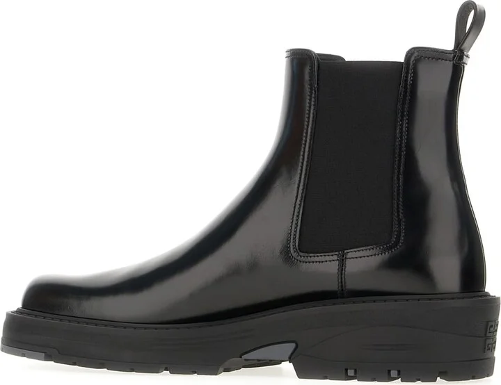 Black Leather Ankle Boots - Image 3