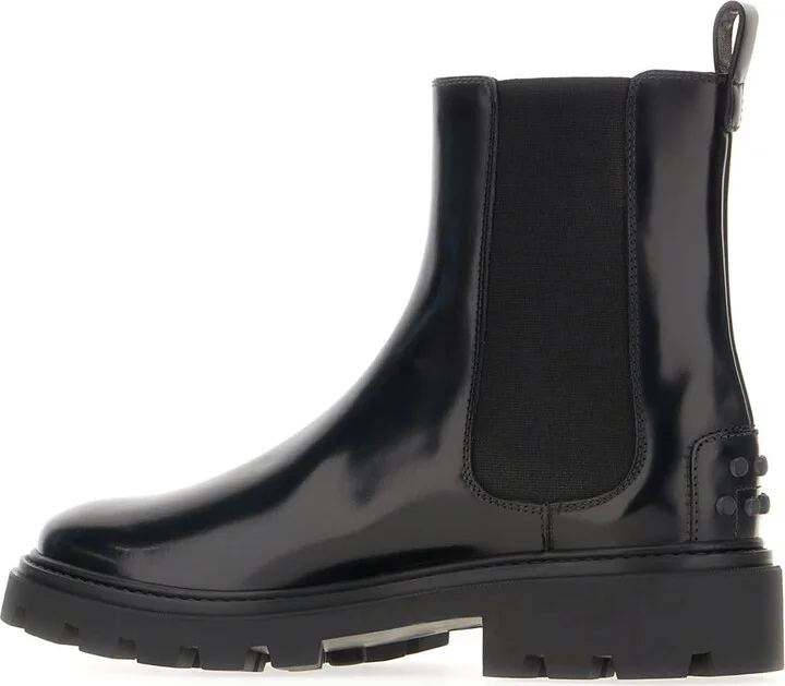 Black Leather Ankle Boots - Image 3