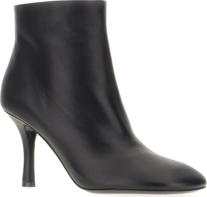 Black Leather Ankle Boots - Image 2