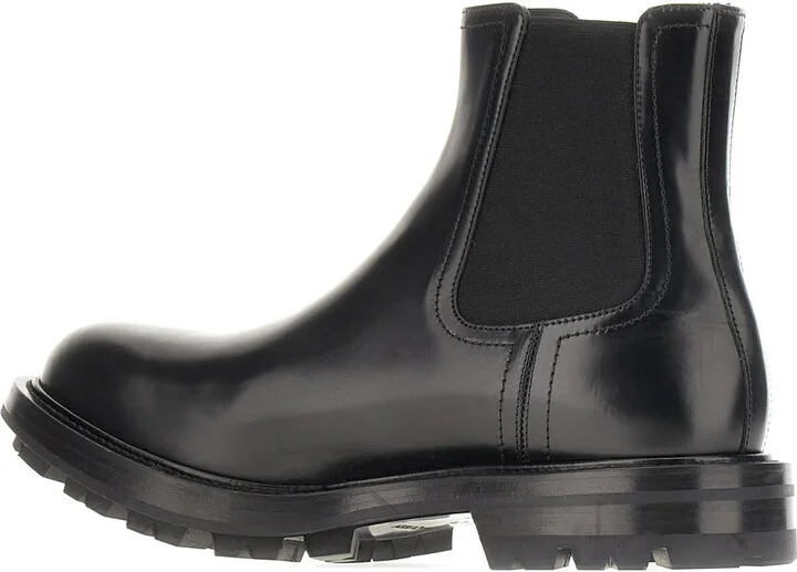 Black Leather Ankle Boots - Image 3
