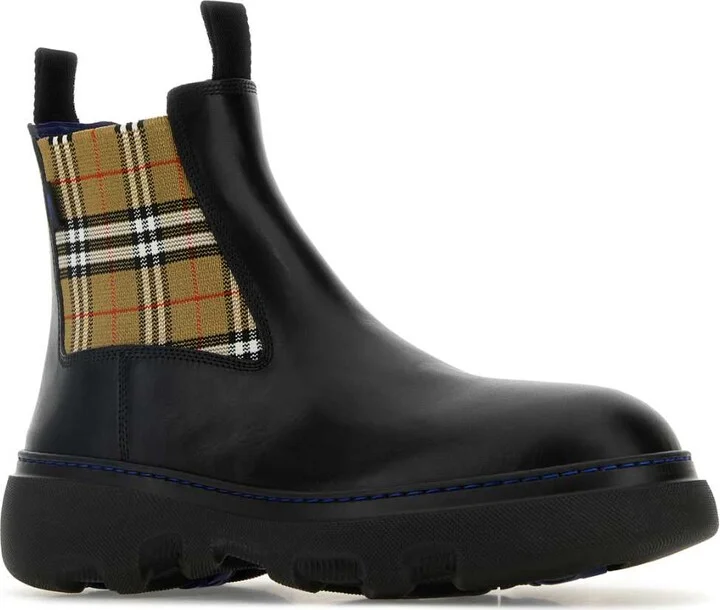 Black Leather Ankle Boots - Image 2